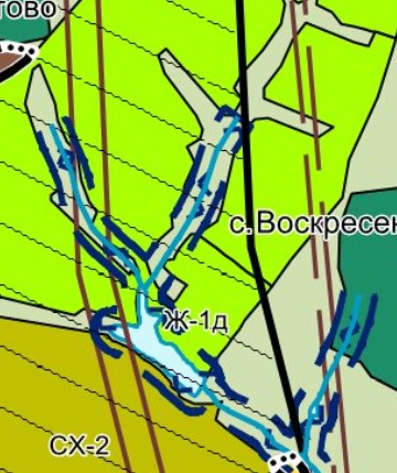 Водоемы и водотоки в сельском поселении Центральное